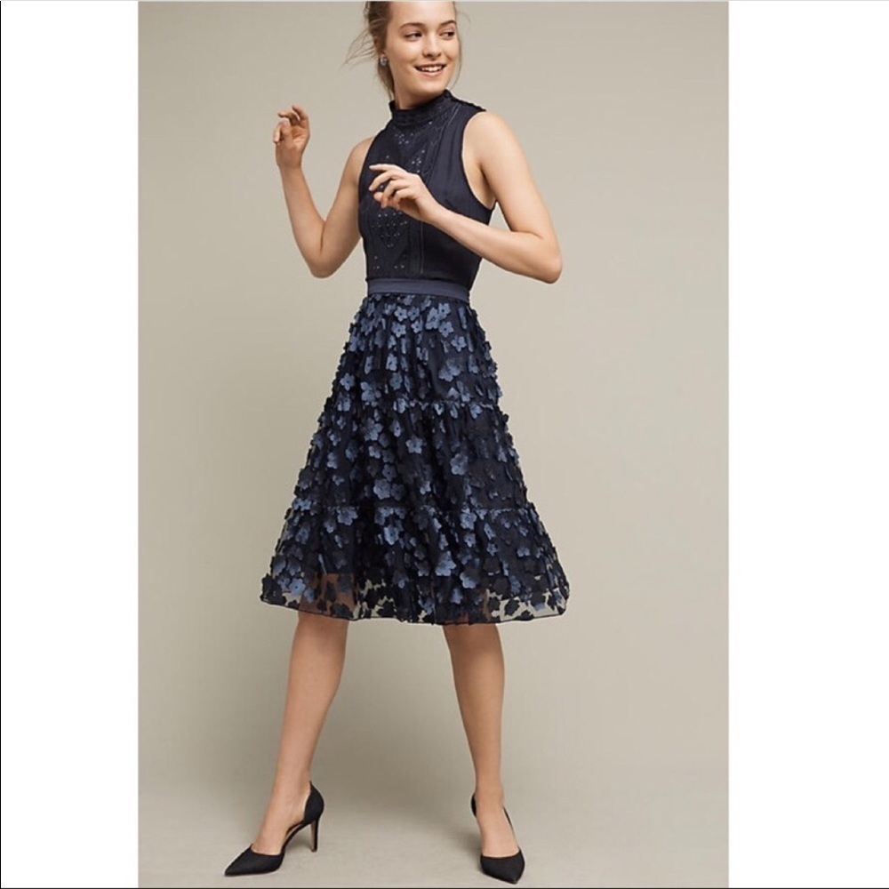 Anthropologie Eva Franco Flutter Skirt Nwt 4